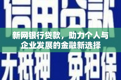波密新网银行贷款，助力个人与企业发展的金融新选择