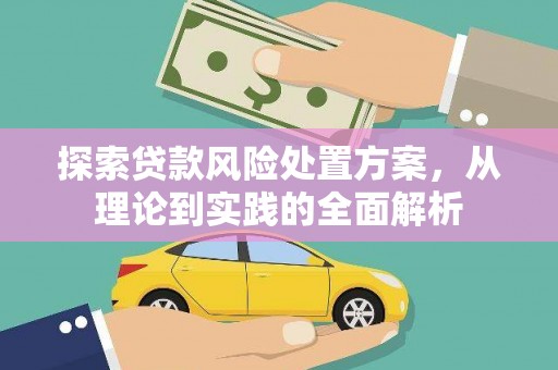 波密探索贷款风险处置方案，从理论到实践的全面解析