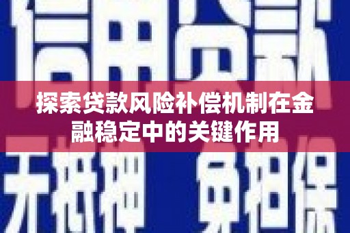 波密探索贷款风险补偿机制在金融稳定中的关键作用